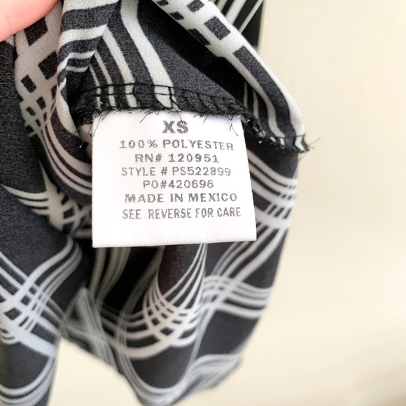 Pink Rose Black Checker Print Short Sleeve Shirt - Picture 5 of 5